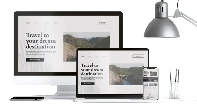 The image showcases top responsive website templates for your business.
